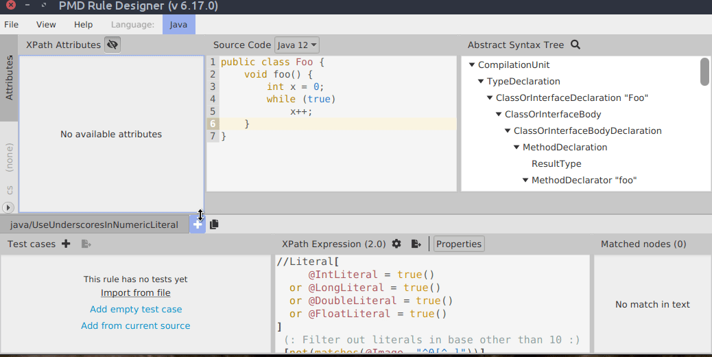 Test import example